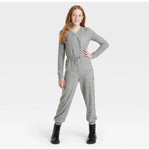 Copied - Girls' Cozy Jumpsuit - Art Class Heather